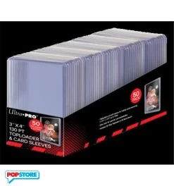 Ultra Pro 15285 - 50 Toploader 3" X 4" - Super Thick 130pt + Card Sleeves