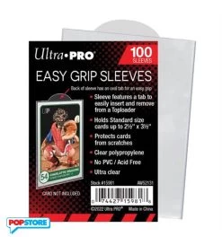 Ultra Pro 15981 - 100 Deck Protector Sleeves - 2-1/2" X 3-1/2" - Easy Grip Sleeves