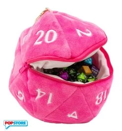 Ultra Pro 16036 - D20 Plush Dice Bag - Hot Pink