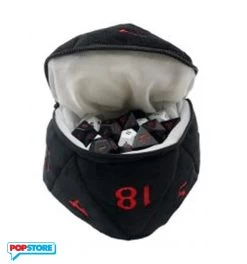 Ultra Pro 18786 - Dungeons & Dragons - D20 Plush Dice Bag - Black