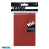 Ultra Pro 82694 - 100 Bustine Standard Pro Gloss - Red -Carta Gioco 82694 100 bustine standard pro gloss red