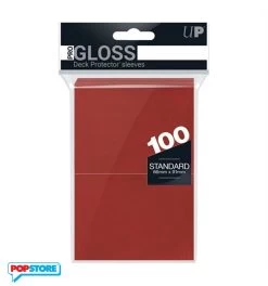 Ultra Pro 82694 - 100 Bustine Standard Pro Gloss - Red