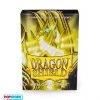 Dragon Shield At-11114 - 60 Bustine Japanese - Matte Yellow -Carta Gioco at 11114 60 bustine japanese matte yellow
