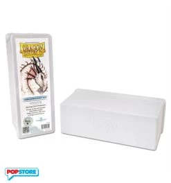 Dragon Shield At-20305 - Porta Mazzo - Four Compartment Box - White