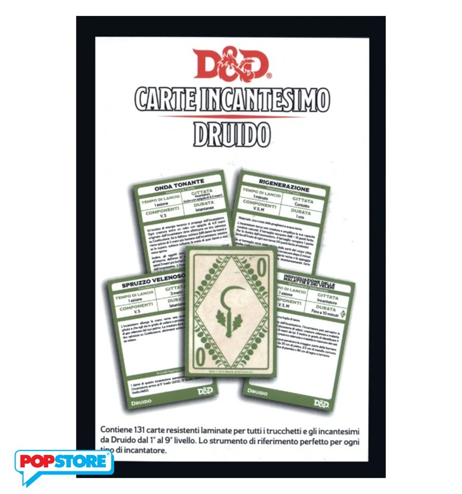 Dungeons & Dragons 5a Edizione ITA - Carte Incantesimo Druido 4 Dungeons & Dragons 5a Edizione ITA - Carte Incantesimo Druido - immagine 2