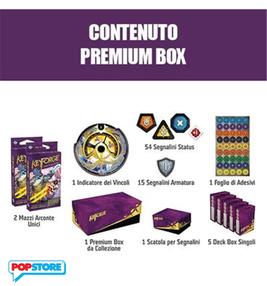 ASMODEE Keyforge - Mondi In Collisione Premium Box 4 ASMODEE Keyforge - Mondi In Collisione Premium Box - immagine 2