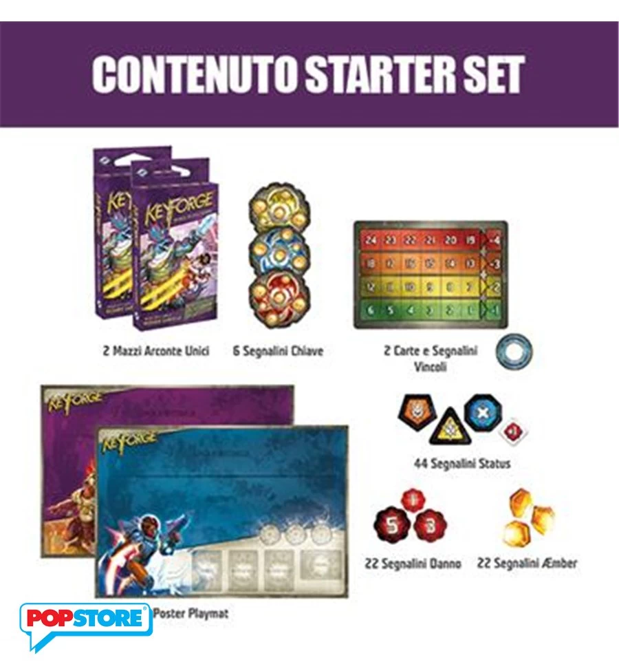 ASMODEE Keyforge - Mondi In Collisione Starter Set 4 ASMODEE Keyforge - Mondi In Collisione Starter Set - immagine 2