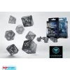 Scle78 - Set 7 Dadi Classici Fumo/Bianco - 55099 -Carta Gioco scle78 set 7 dadi classici fumo bianco 55099