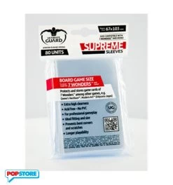 Ugd010088 - 80 Bustine Per Giochi Da Tavolo - 7 Wonders - 67x103